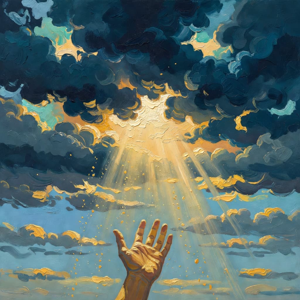 Impressionist oil painting depicting o que a biblia diz sobre tatuagens