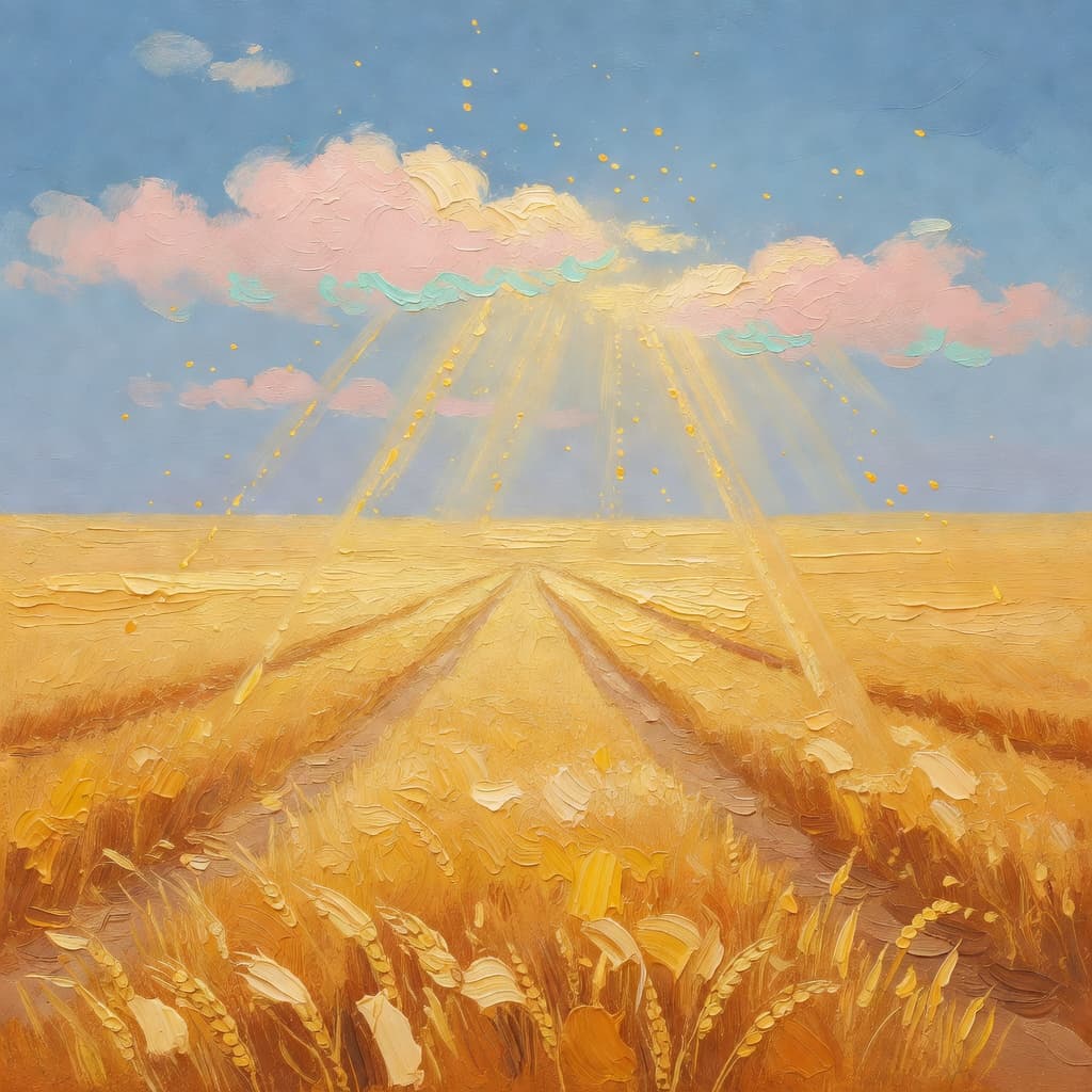 Impressionist oil painting representing unity