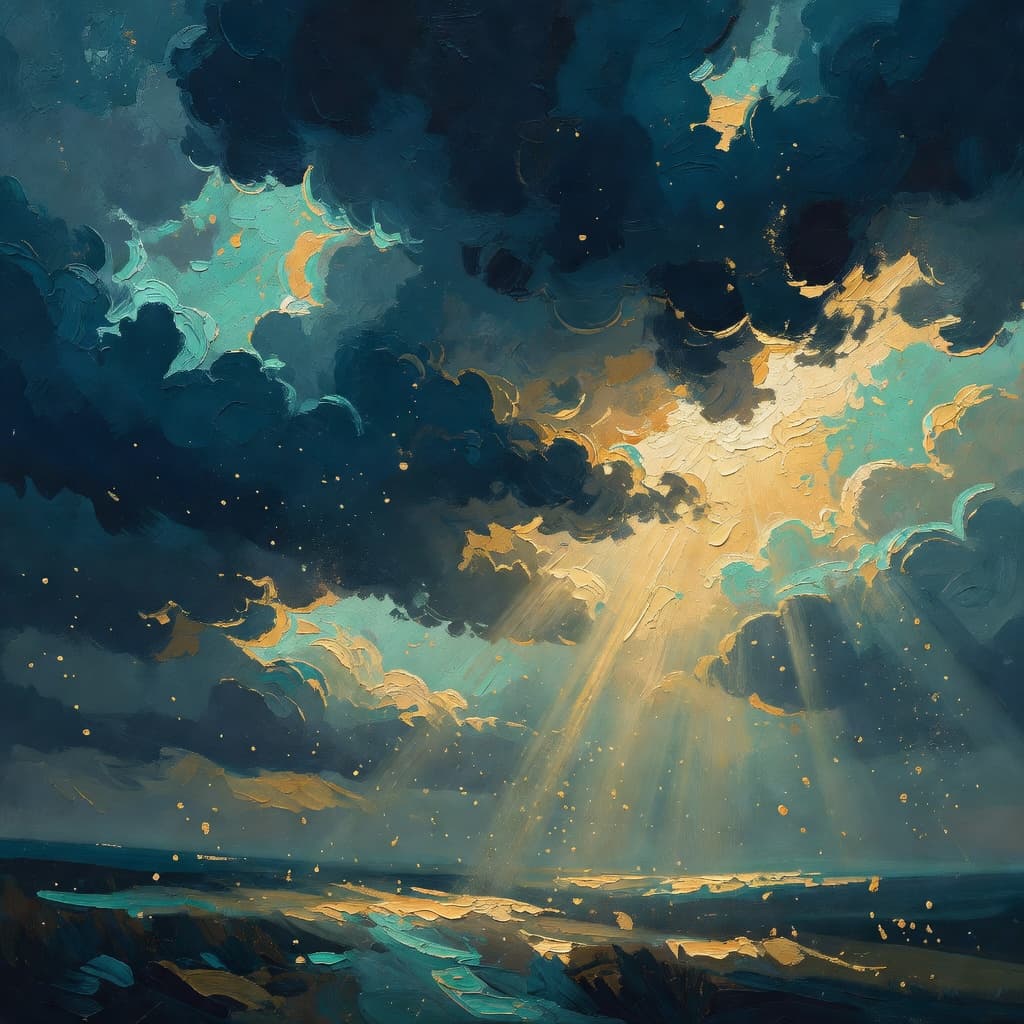 Impressionist oil painting representing work