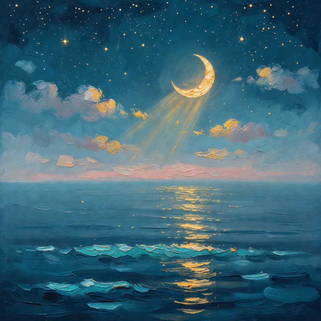 Impressionist oil painting depicting que dice la biblia sobre los suenos