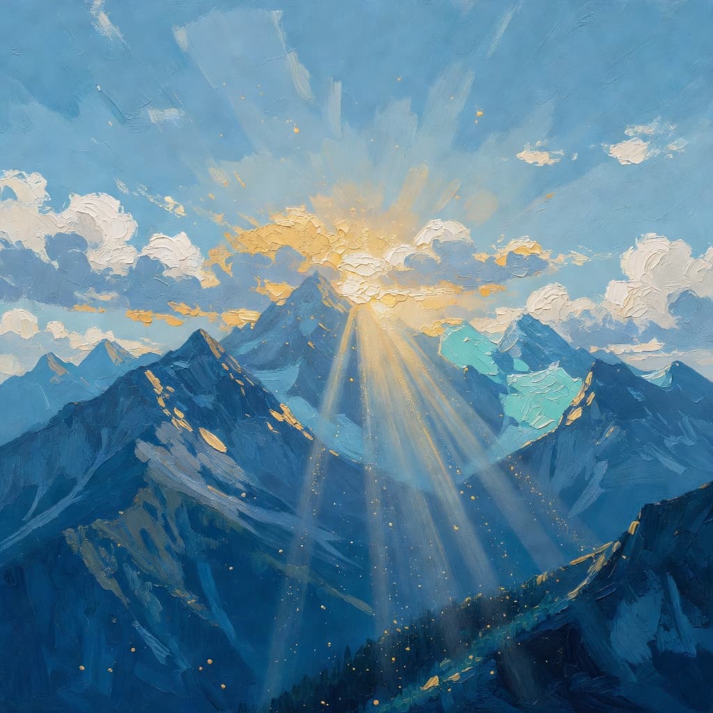 Impressionist oil painting depicting que dice la biblia sobre el gobierno